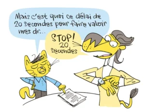 Illustration juridique représentant une clause de forclusion dans un contrat de franchise